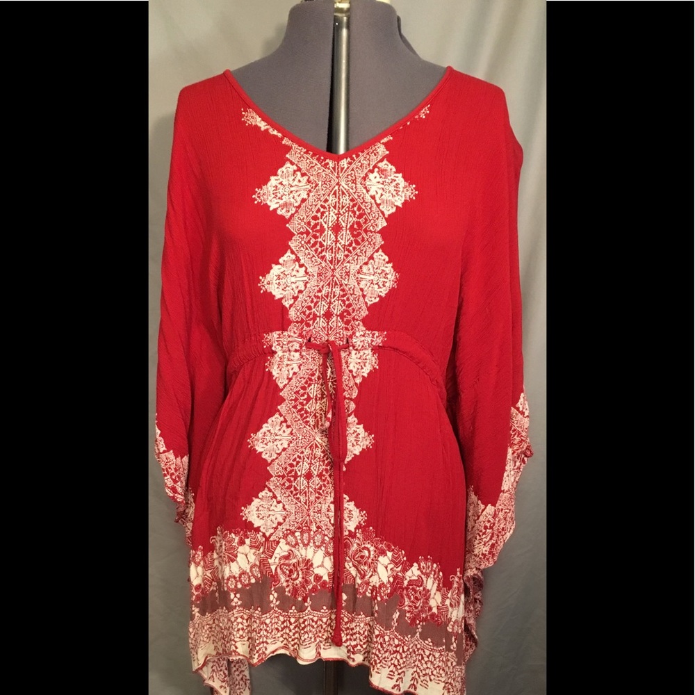 Beach dress or long shirt with leggings